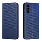 Carbon Fiber Texture Magnetic Flip Leather Phone Case
