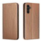 Carbon Fiber Texture Magnetic Flip Leather Phone Case