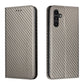 Carbon Fiber Texture Magnetic Flip Leather Phone Case