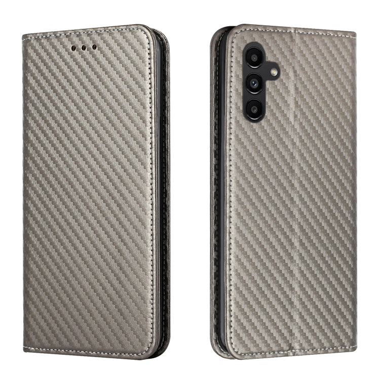 Carbon Fiber Texture Magnetic Flip Leather Phone Case