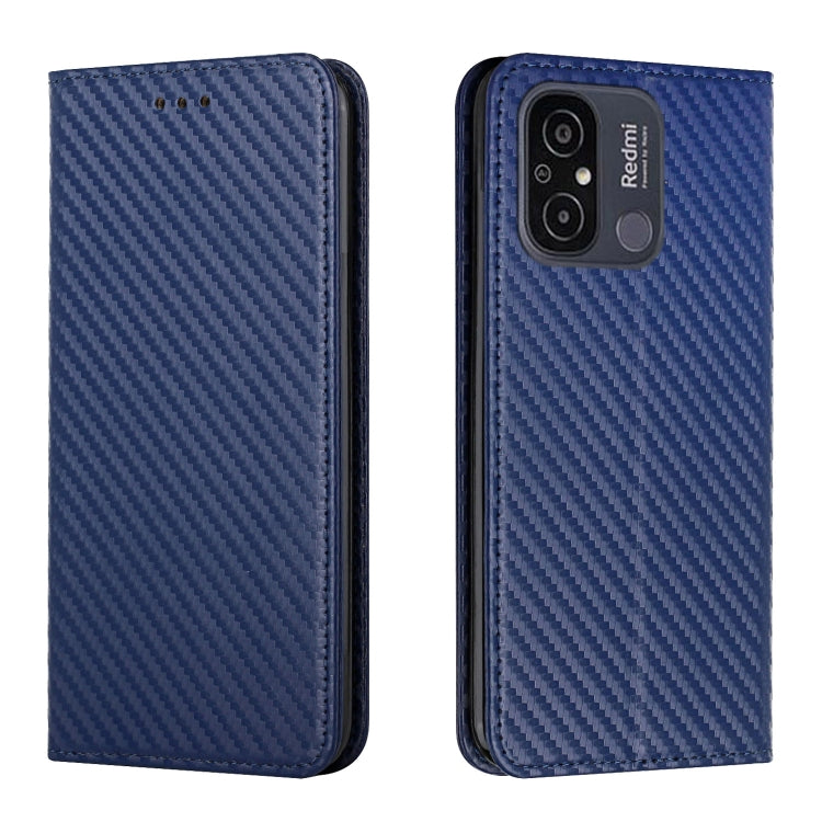 Carbon Fiber Texture Magnetic Flip Leather Phone Case