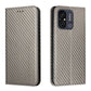 Carbon Fiber Texture Magnetic Flip Leather Phone Case