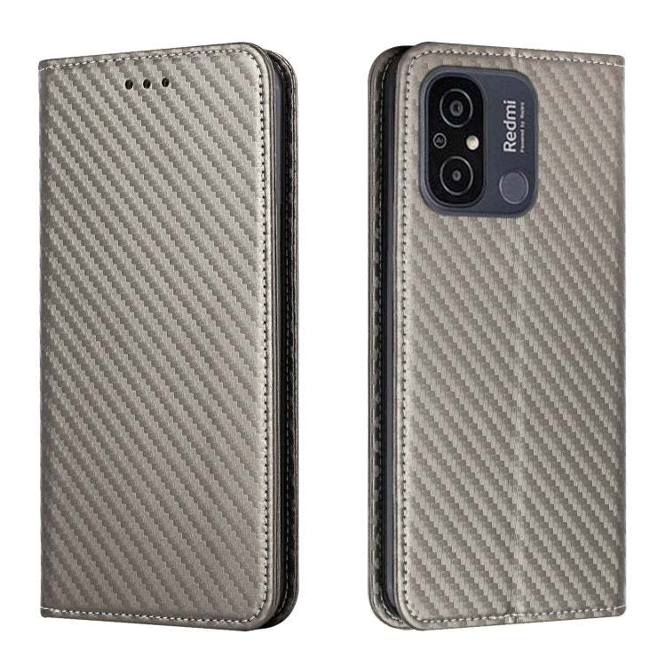 Carbon Fiber Texture Magnetic Flip Leather Phone Case