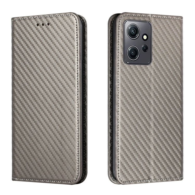 Carbon Fiber Texture Magnetic Flip Leather Phone Case