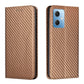 Carbon Fiber Texture Magnetic Flip Leather Phone Case