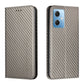 Carbon Fiber Texture Magnetic Flip Leather Phone Case
