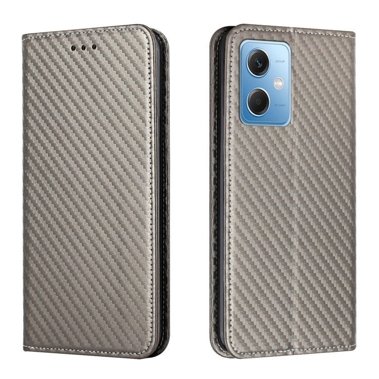 Carbon Fiber Texture Magnetic Flip Leather Phone Case