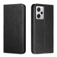 Carbon Fiber Texture Magnetic Flip Leather Phone Case