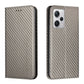 Carbon Fiber Texture Magnetic Flip Leather Phone Case
