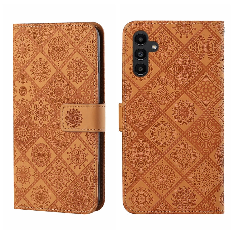 Ethnic Style Embossed Pattern Leather Phone Case
