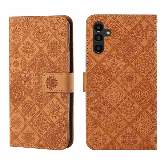 Ethnic Style Embossed Pattern Leather Phone Case