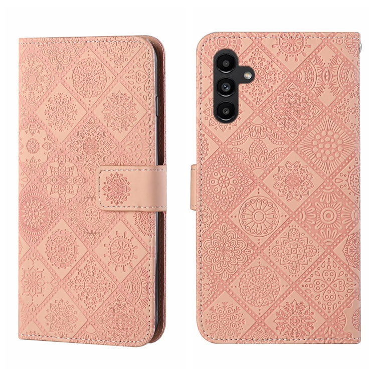 Ethnic Style Embossed Pattern Leather Phone Case