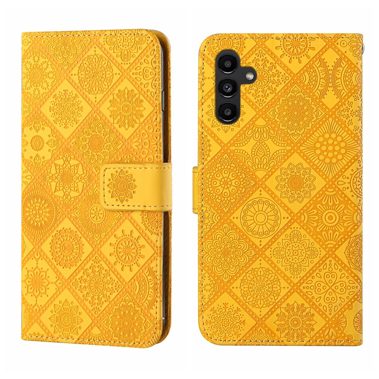 Ethnic Style Embossed Pattern Leather Phone Case