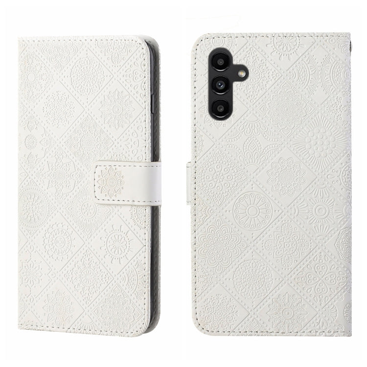 Ethnic Style Embossed Pattern Leather Phone Case