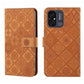 Ethnic Style Embossed Pattern Leather Phone Case