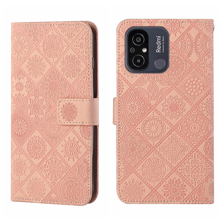 Ethnic Style Embossed Pattern Leather Phone Case