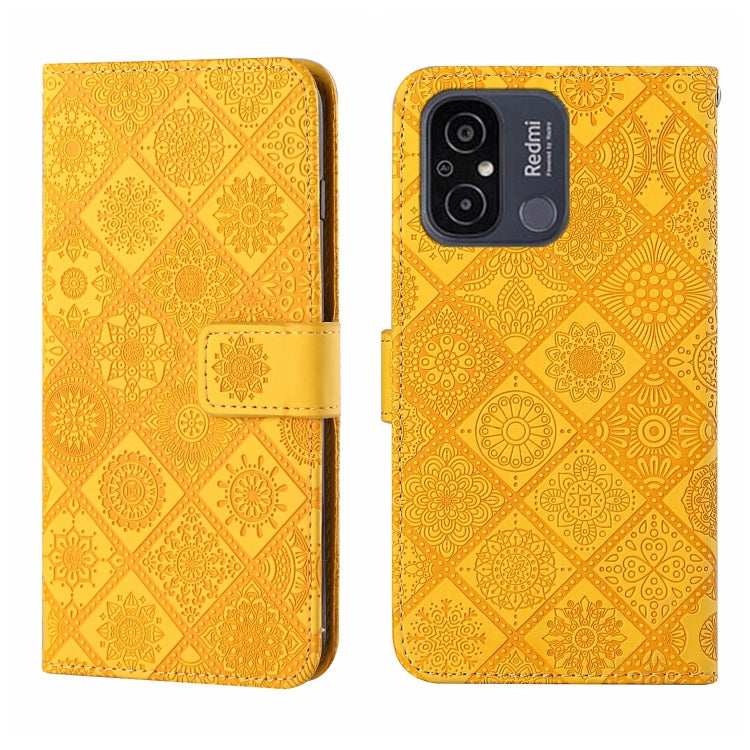 Ethnic Style Embossed Pattern Leather Phone Case