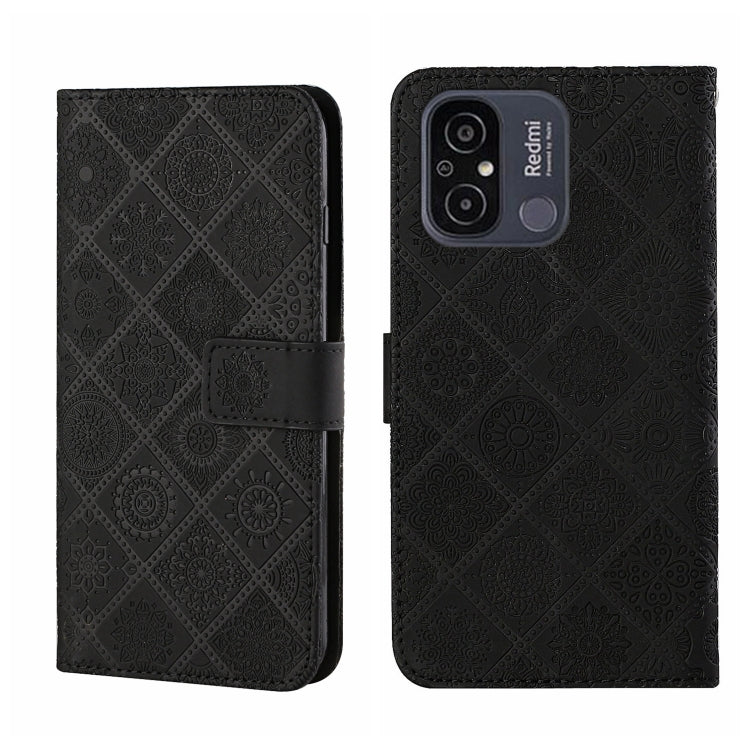 Ethnic Style Embossed Pattern Leather Phone Case