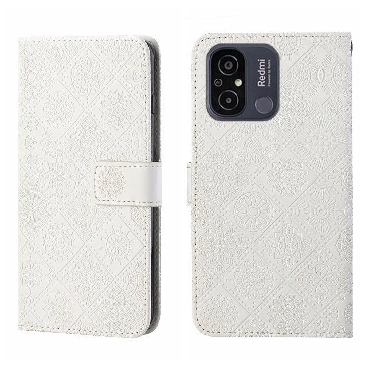 Ethnic Style Embossed Pattern Leather Phone Case