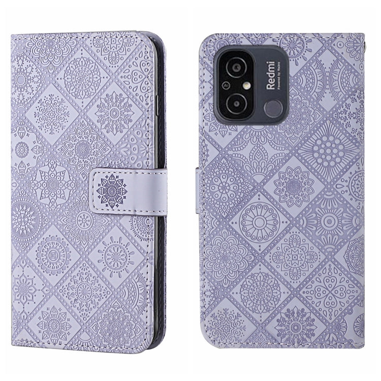 Ethnic Style Embossed Pattern Leather Phone Case