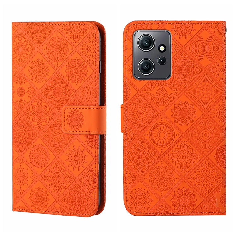 Ethnic Style Embossed Pattern Leather Phone Case