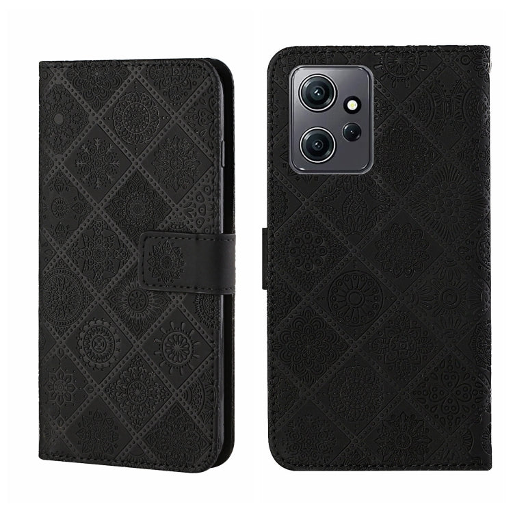Ethnic Style Embossed Pattern Leather Phone Case