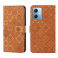 Ethnic Style Embossed Pattern Leather Phone Case