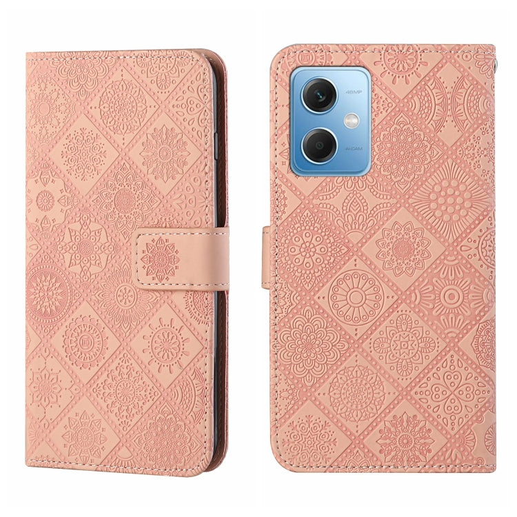 Ethnic Style Embossed Pattern Leather Phone Case
