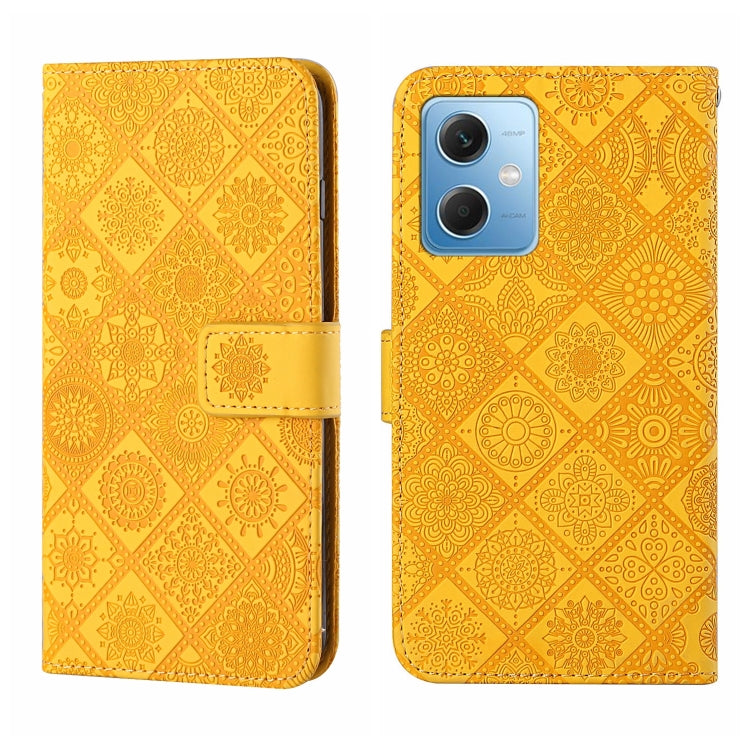 Ethnic Style Embossed Pattern Leather Phone Case