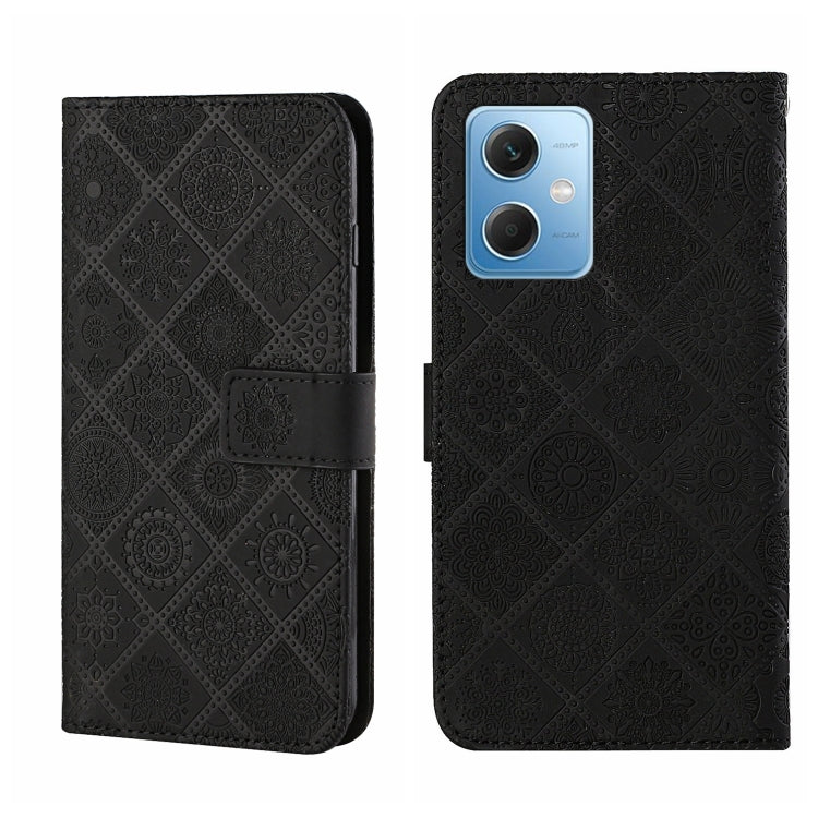 Ethnic Style Embossed Pattern Leather Phone Case