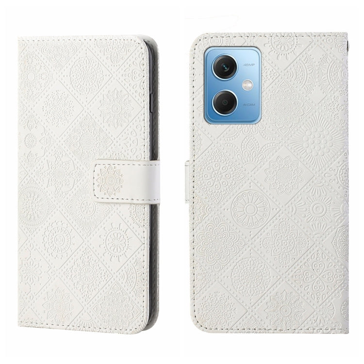 Ethnic Style Embossed Pattern Leather Phone Case