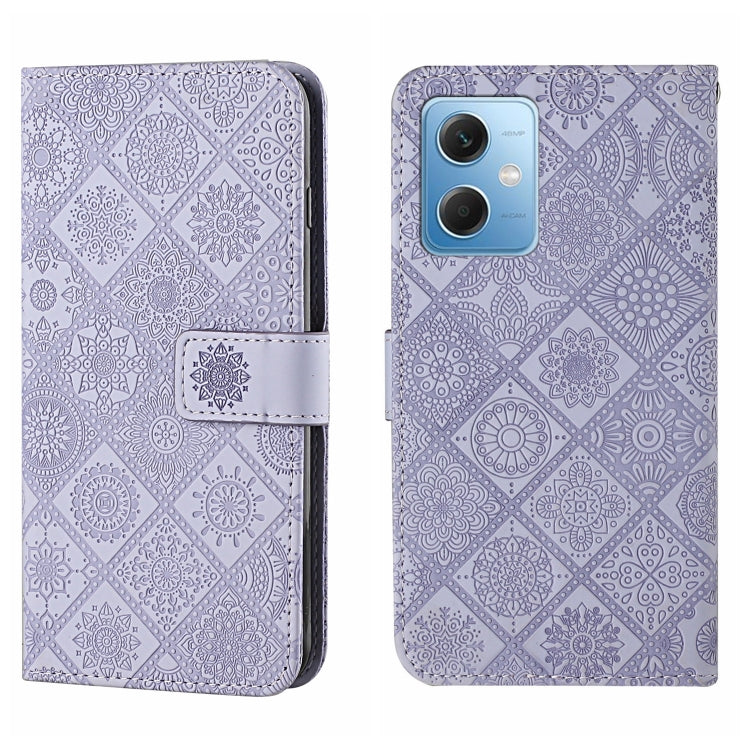 Ethnic Style Embossed Pattern Leather Phone Case