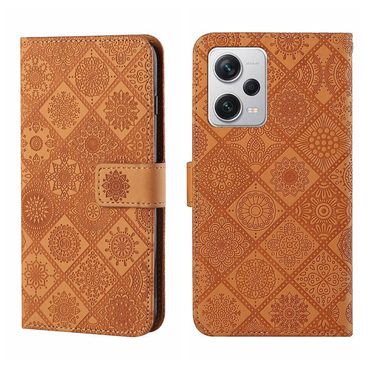 Ethnic Style Embossed Pattern Leather Phone Case