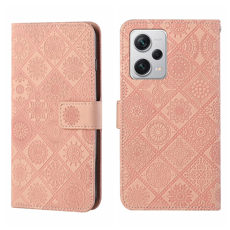 Ethnic Style Embossed Pattern Leather Phone Case