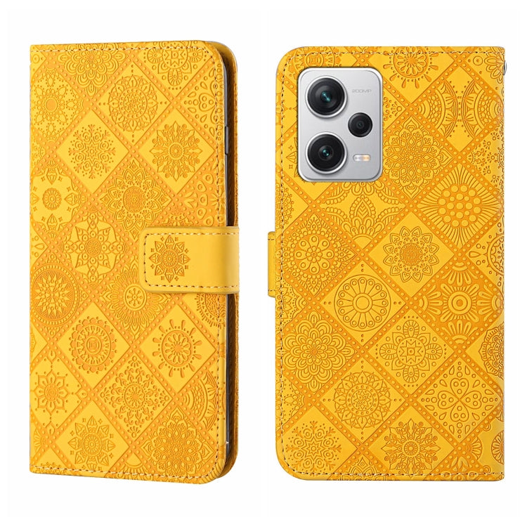 Ethnic Style Embossed Pattern Leather Phone Case