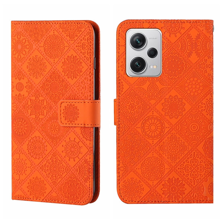 Ethnic Style Embossed Pattern Leather Phone Case