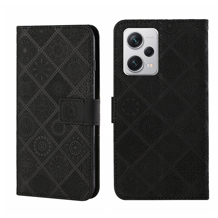 Ethnic Style Embossed Pattern Leather Phone Case