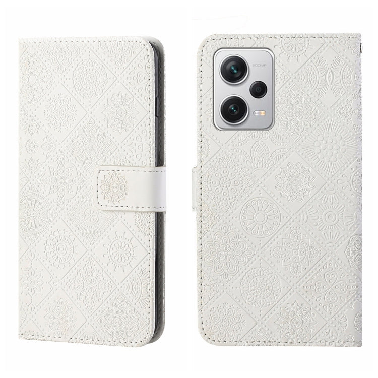 Ethnic Style Embossed Pattern Leather Phone Case