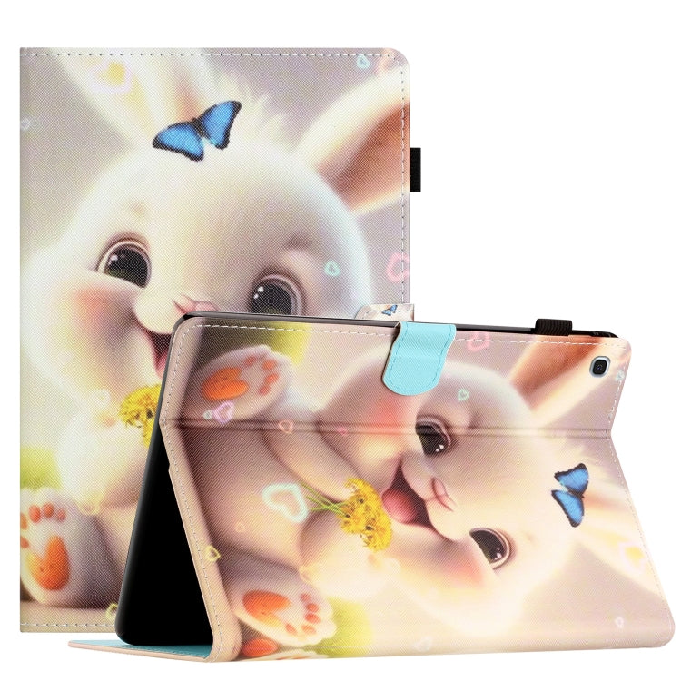 Coloured Drawing Stitching Smart Leather Tablet Case