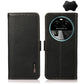 KHAZNEH Side-Magnetic Litchi Genuine Leather RFID Phone Case