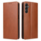 Fierre Shann PU Genuine Leather Texture Leather Phone Case
