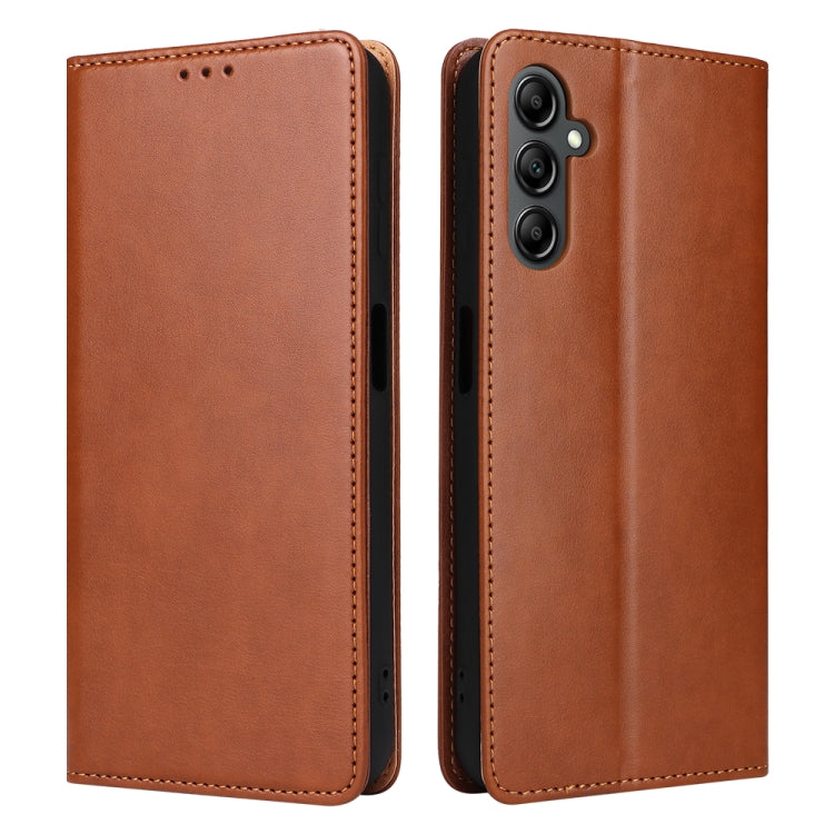 Fierre Shann PU Genuine Leather Texture Leather Phone Case