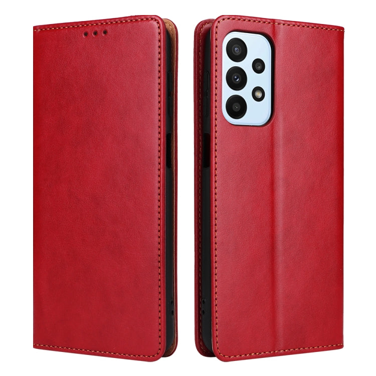 Fierre Shann PU Genuine Leather Texture Leather Phone Case