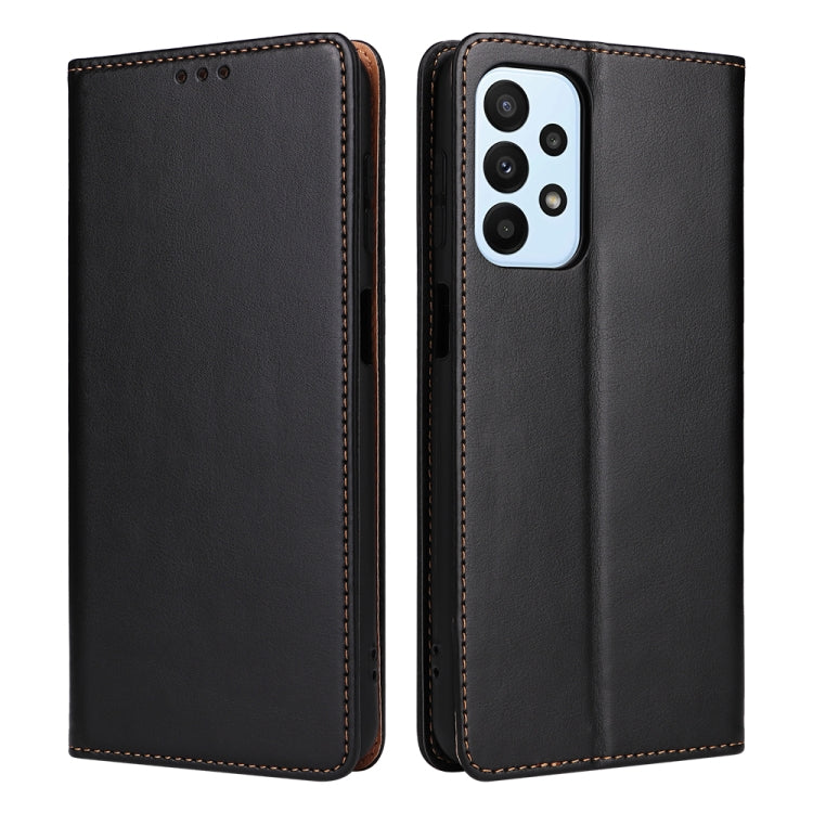 Fierre Shann PU Genuine Leather Texture Leather Phone Case