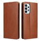 Fierre Shann PU Genuine Leather Texture Leather Phone Case