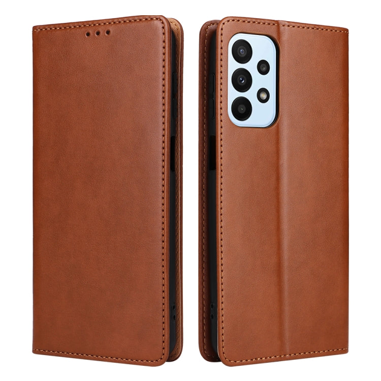 Fierre Shann PU Genuine Leather Texture Leather Phone Case