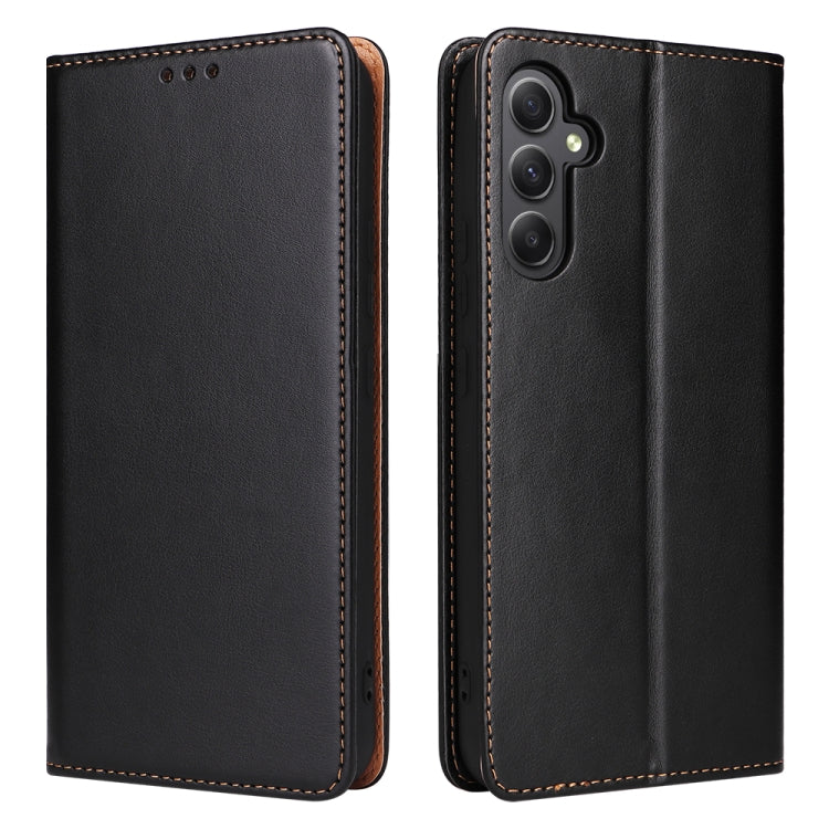 Fierre Shann PU Genuine Leather Texture Leather Phone Case