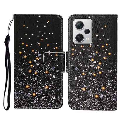 Colored Drawing Pattern Flip Leather Phone Case