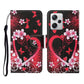 Colored Drawing Pattern Flip Leather Phone Case