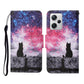 Colored Drawing Pattern Flip Leather Phone Case